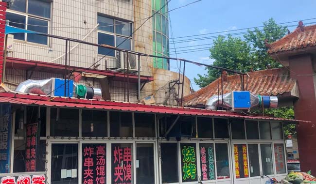 天珑油烟净化器安装实例图