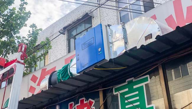  天珑油烟净化器安装实例图