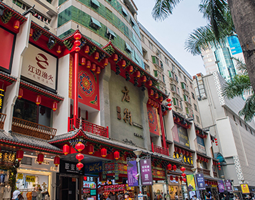深圳罗湖庙街美食街安装案例